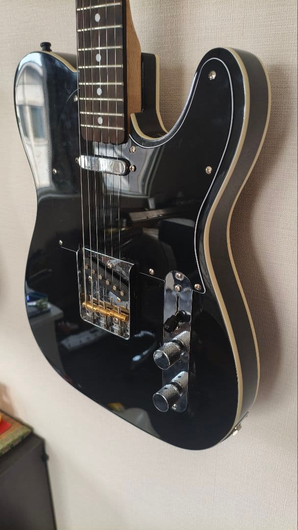 テレキャスター　ブラック　ダブルバインディング