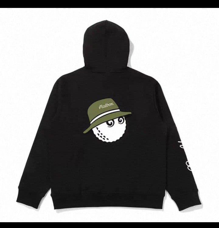 ★新品&XXL★マルボンゴルフ Malbon 長袖 厚手裏起毛パーカートレーナー ☆即発送&L☆マルボンゴルフ Malbon 長袖 厚手裏起毛パーカー