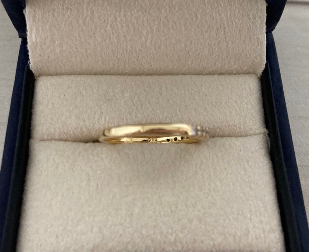 Vendome Aoyama ハーフエタニティ ピンキーリング 0.18ct