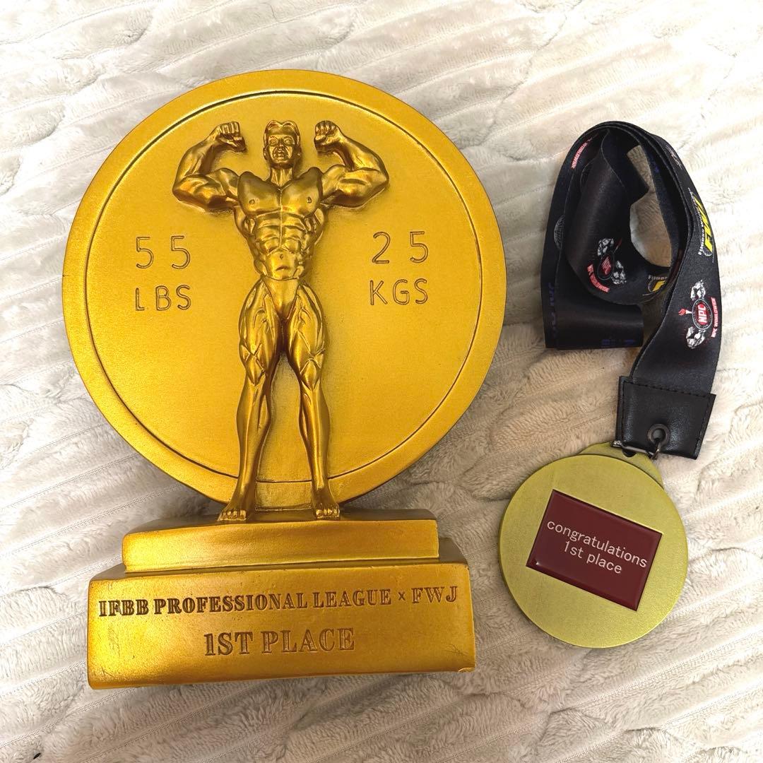FWJ フィジーク 優勝 1位 トロフィー×メダル - メルカリ
