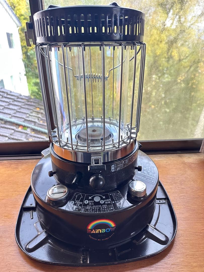 トヨトミストーブrainbow 芯交換済み トヨトミ レインボー RB-2 替え芯＆芯ホルダーセット / ガラス芯