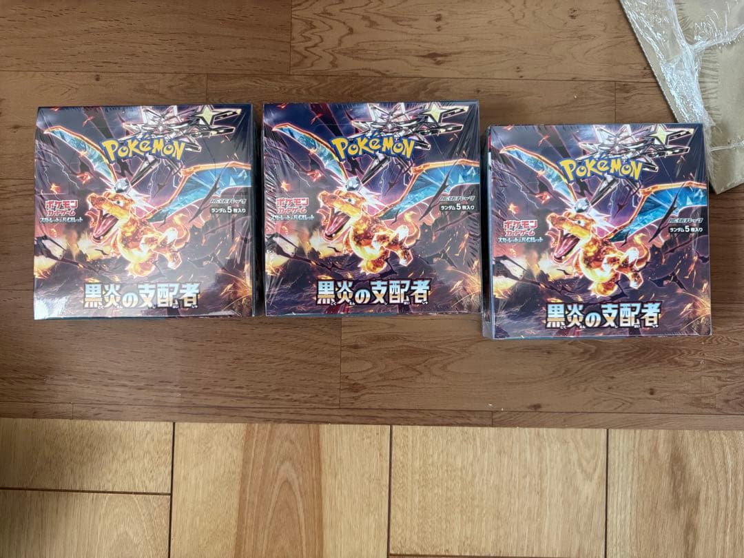 【シュリンク付】ポケカ黒炎の支配者 / シャイニートレジャーex 各3BOX