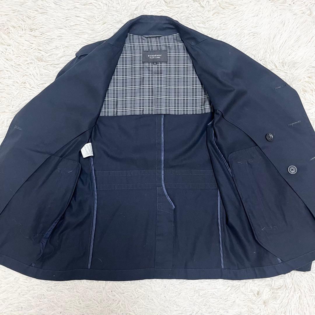 美品✨バーバリーブラックレーベル ショートトレンチコート M 濃紺