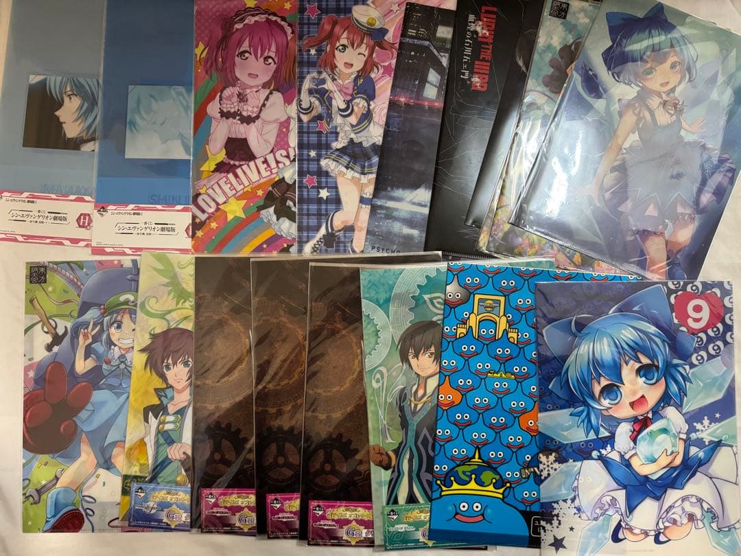 アニメ、ゲーム系　クリアファイル　３００枚以上まとめ売り　ラブライブ　ゴジラ