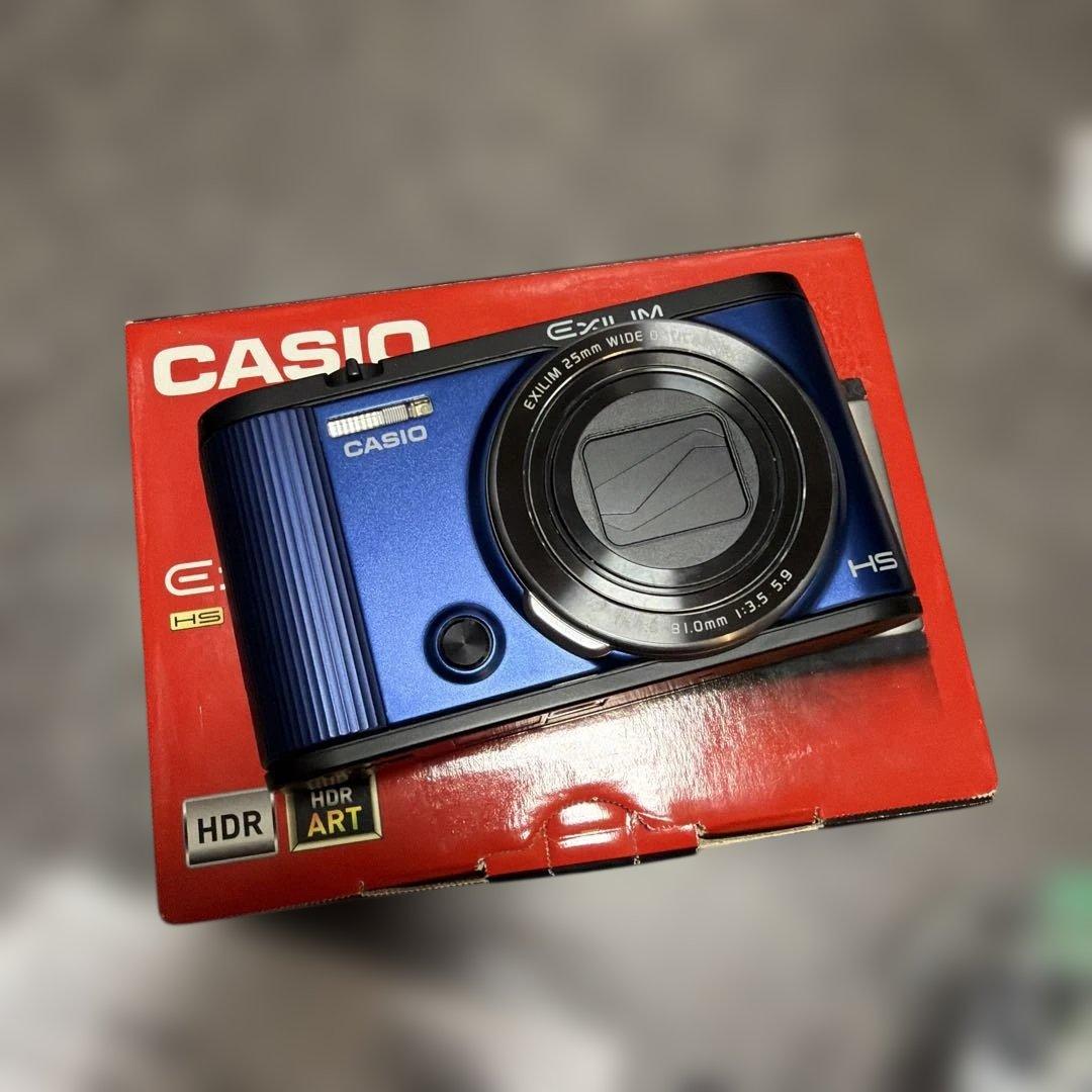 美品 動確済】 CASIO EXILIM EX-ZR1600 ブルー 青 - メルカリ