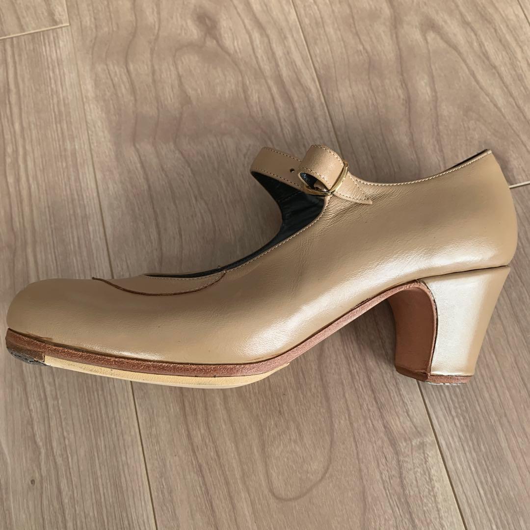 フラメンコシューズ 38.0Ｂ　イベリアセミプロベージュ