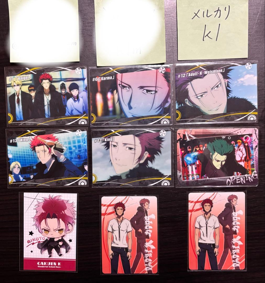 周防尊 アニメK 吠舞羅 グッズ 缶バッジ トレカ カラコレ アニカプ 軍服 ①