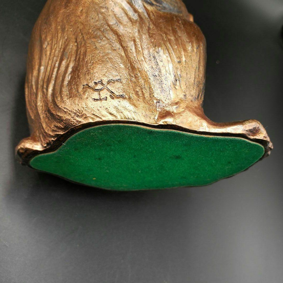 ⑨金属美術工芸品 申置物 猿 サル 銅 堀川恭作 - メルカリ