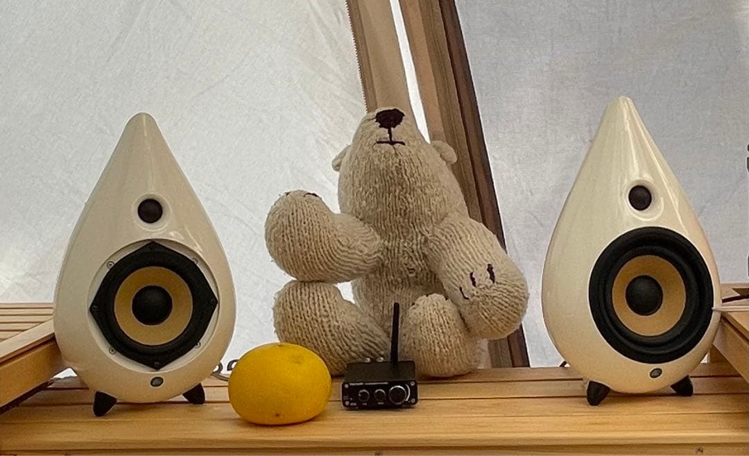 Scandyna スキャンダイナ の The drop ヨドバシ.com - スキャンダイナ スピーカー ペア シルバー The drop SL