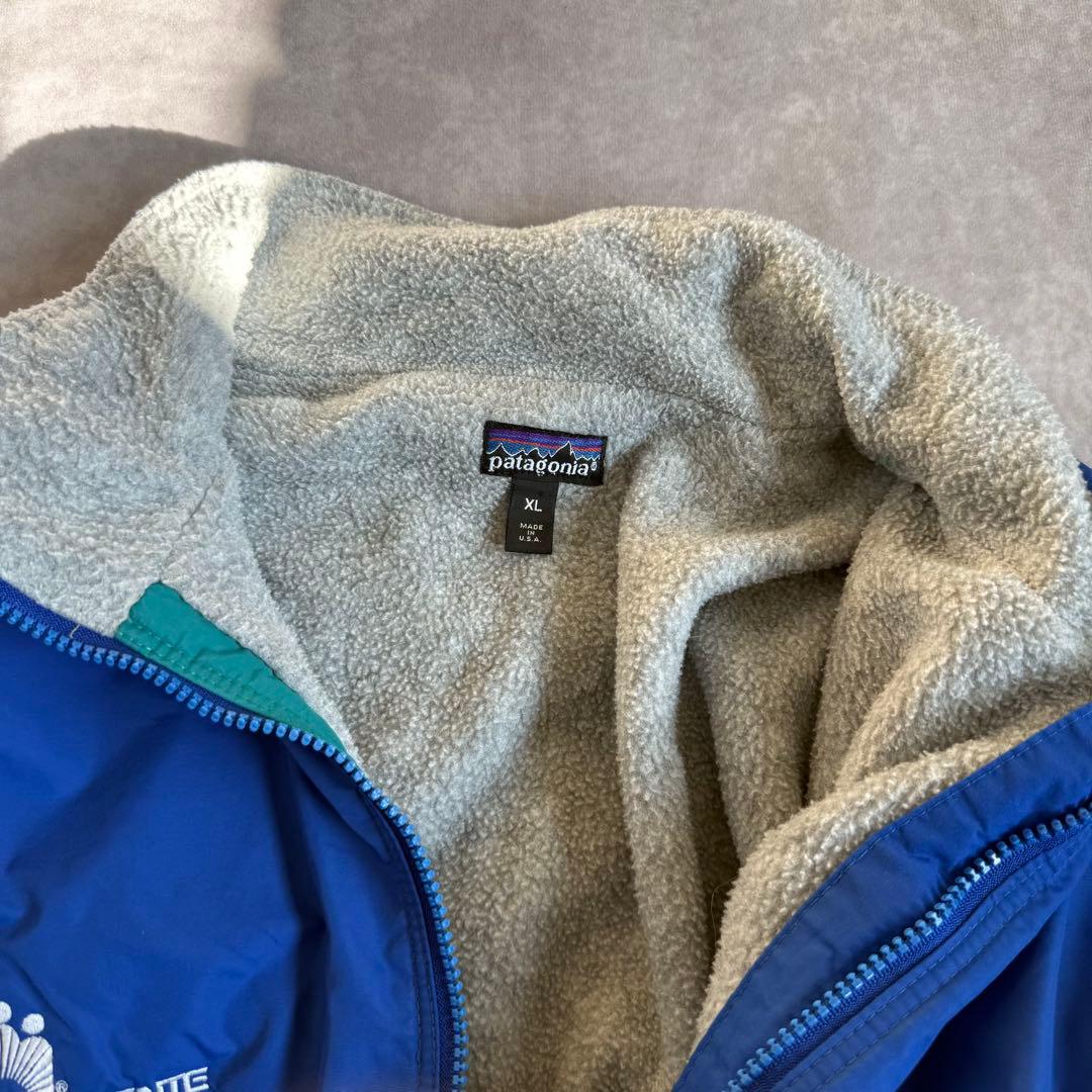 80s パタゴニア シェルドシンチラ 企業ロゴ USA製 ブルー XL - メルカリ