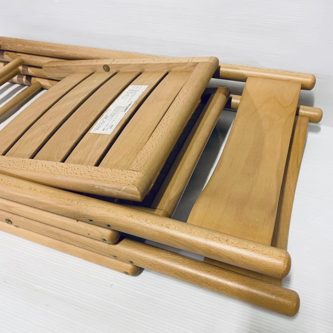 無印良品 折り畳み 椅子 チェア ブナ材 2脚 - メルカリ