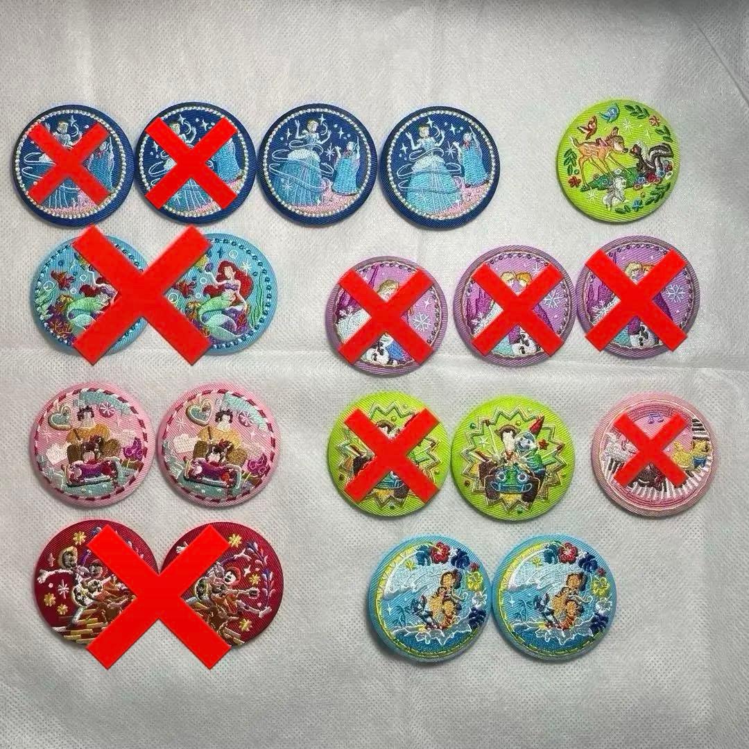 ディズニー 刺繍缶バッジ バラ売り - メルカリ