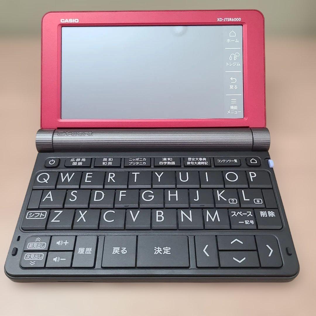 ✨極美品✨CASIO XD-JTSR6000RD 電子辞書 レッド - メルカリ