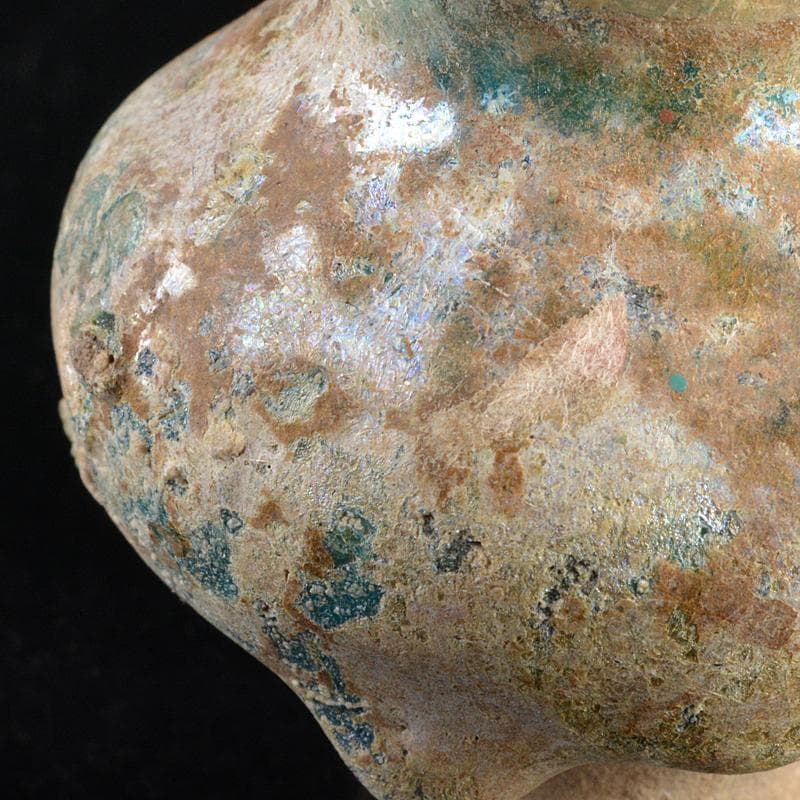 ペルシャ古陶器 緑釉銀化小壷 C R5928 - メルカリ