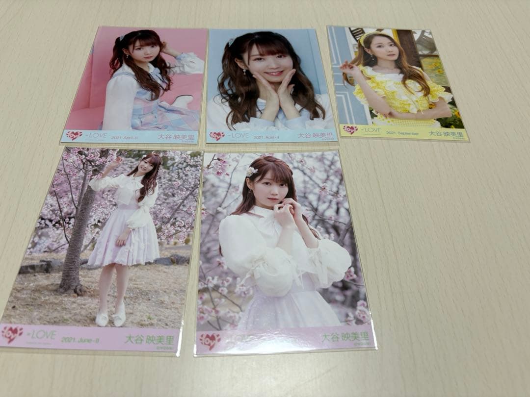 商品説明必読]大谷映美里 生写真まとめ売り 直筆サイン入り(1枚