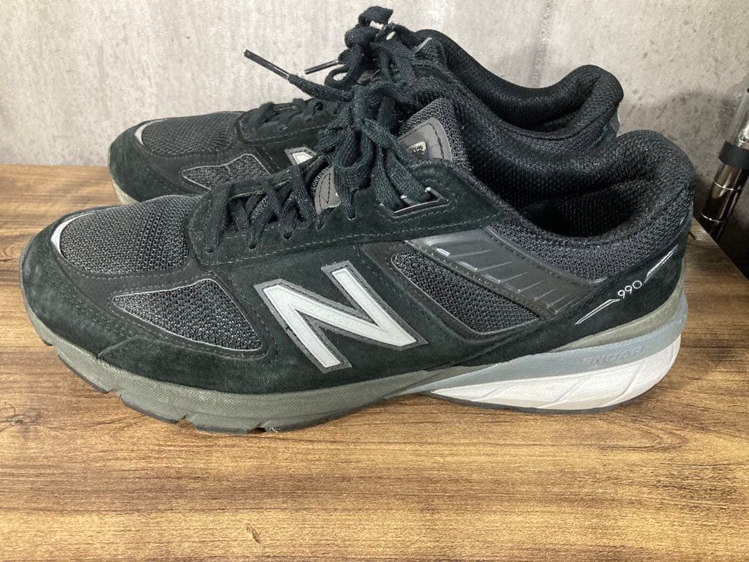 NB ニューバランス 990v5 黒 ブラック 28cm スニーカー - メルカリ