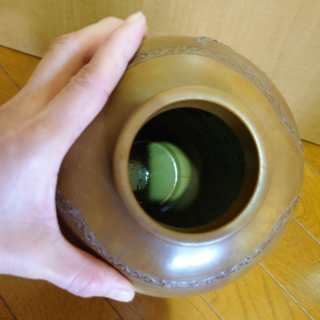 梅菊竹蘭鷲文 高肉花瓶 】古美術 - メルカリ