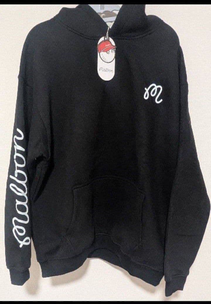 ☆即発送&L☆マルボンゴルフ Malbon 長袖 厚手裏起毛パーカー