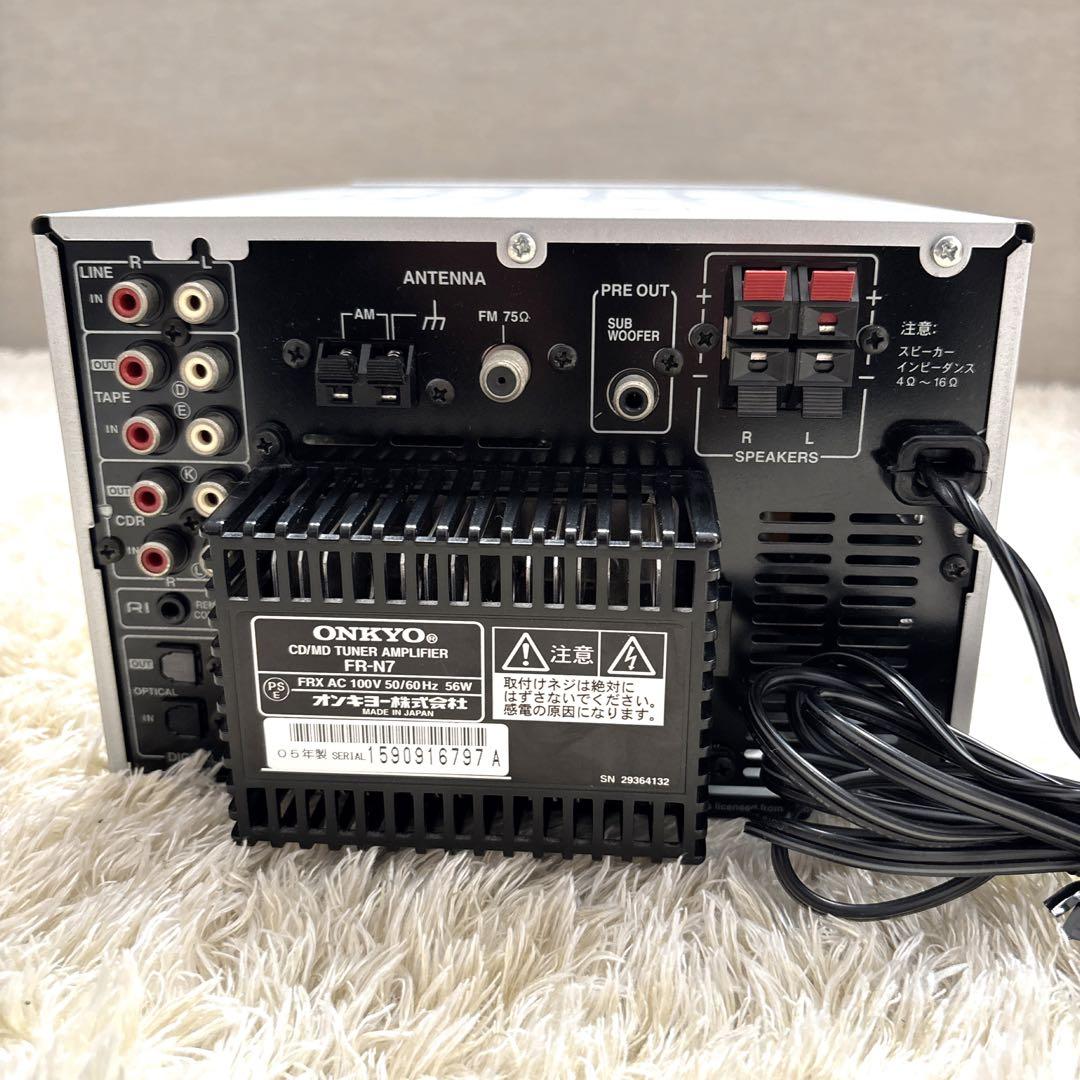 メンテ/清掃済み】 ONKYO FR-N7 コンポ CD MD スピーカー付 - メルカリ