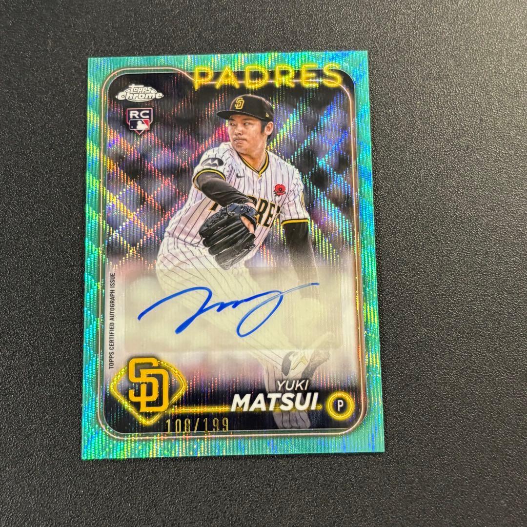 199枚限定 松井裕樹 2025 Topps Chrome サインカード - メルカリ