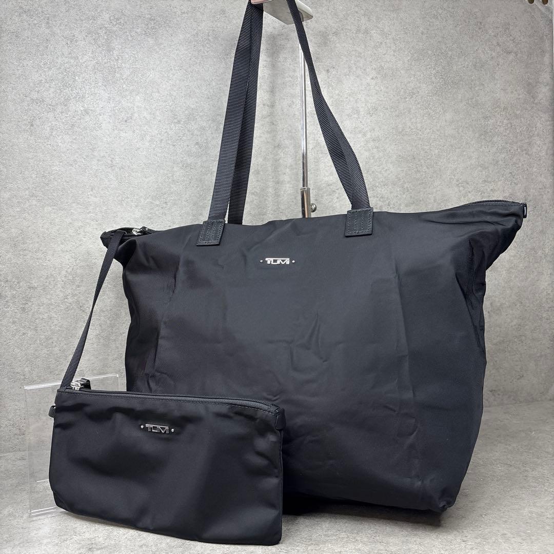 極美品！TUMI ナイロントートバッグ ジャストインケース ブラック
