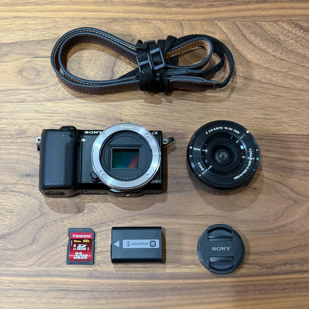 SONY NEX-5T パワーズームレンズキット 動作良好 SDカード付き - メルカリ