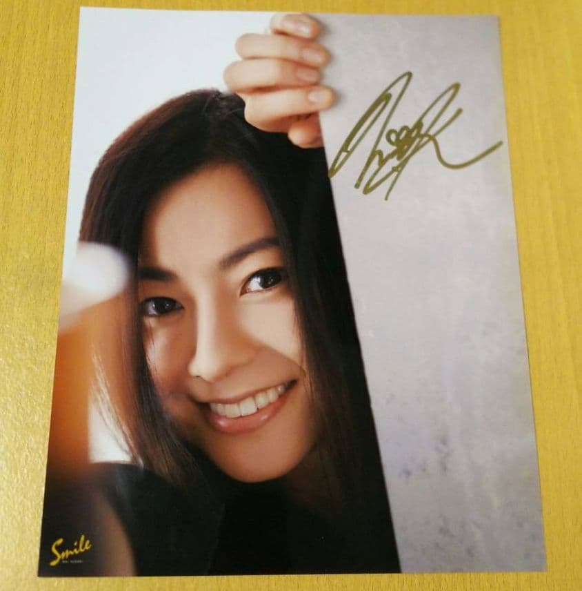 直筆サイン入り！倉木麻衣アルバムsmile発売記念イベント当選☆生写真ブロマイド