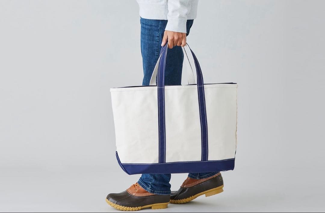 【L.L.Bean】USA製 ボートアンドトート ラージ ネイビー 新品未使用