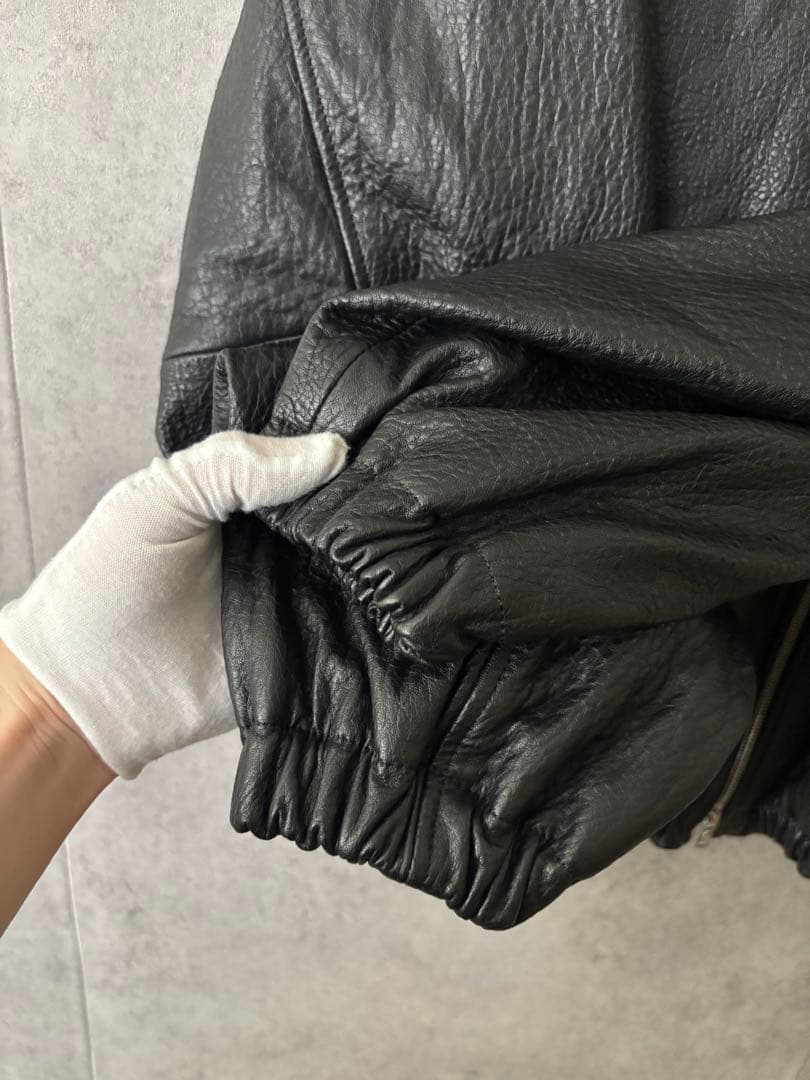 シュタイン stein シュリンクレザージャケット ジップアップ - メルカリ