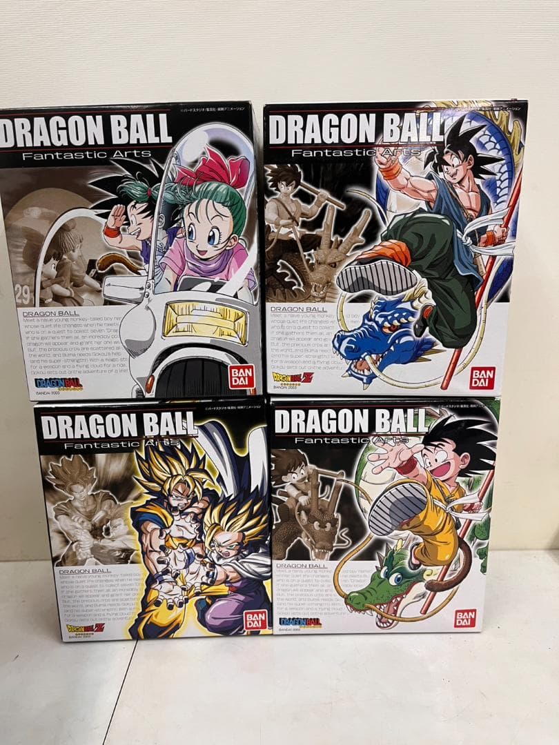 未使用 ドラゴンボール　ファンタスティックアーツ 4種セット + デスクライト