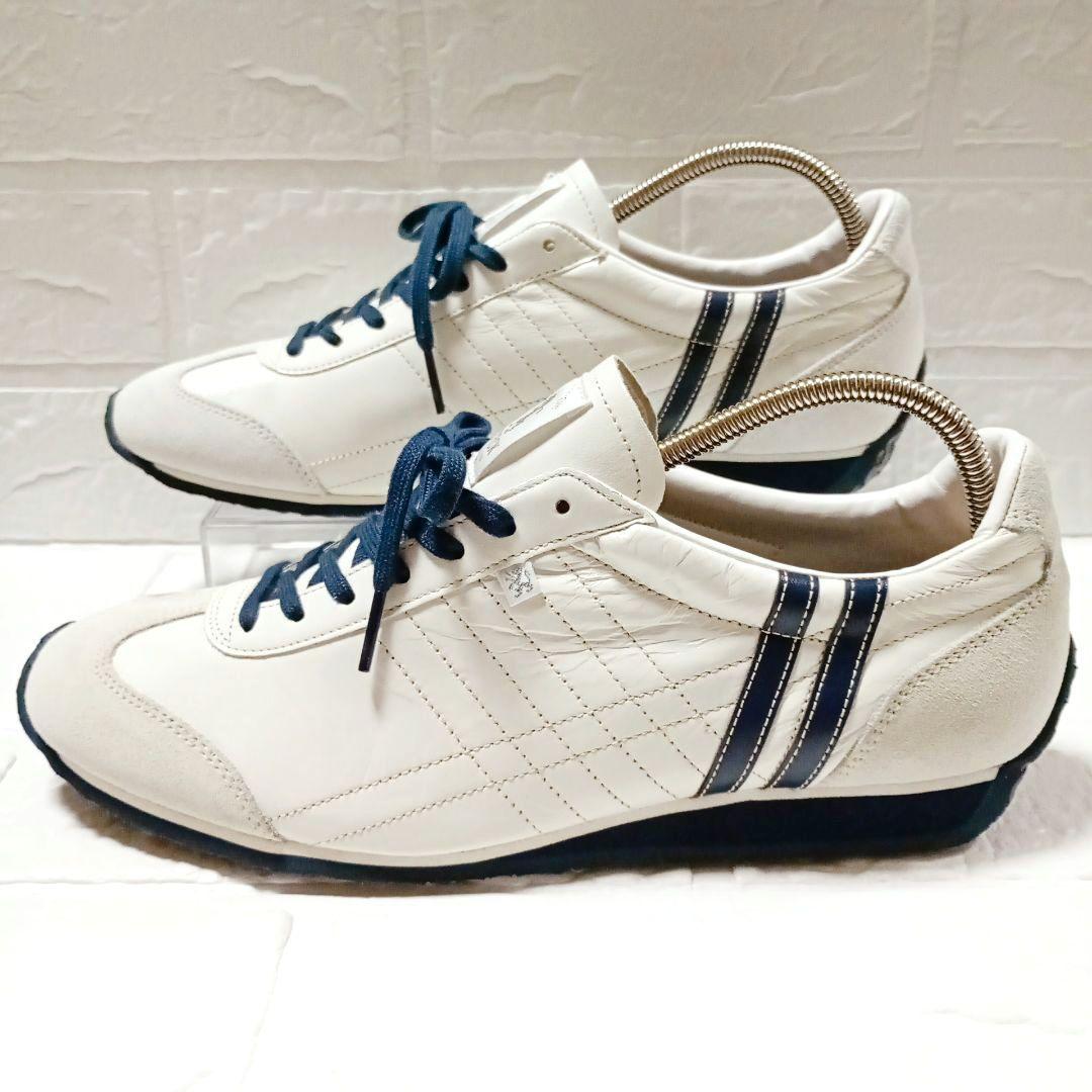 PATRICK アイリス IRIS レザー 白×紺 26.5cm ✨️良品✨️