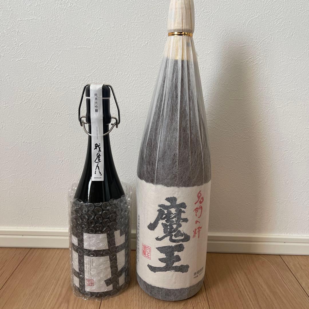 魔王 我逢人　　芋焼酎　日本酒　2本セット 魔王 獺祭焼酎・魔王、各720ml 飲み比べ2本セット 化粧箱入り