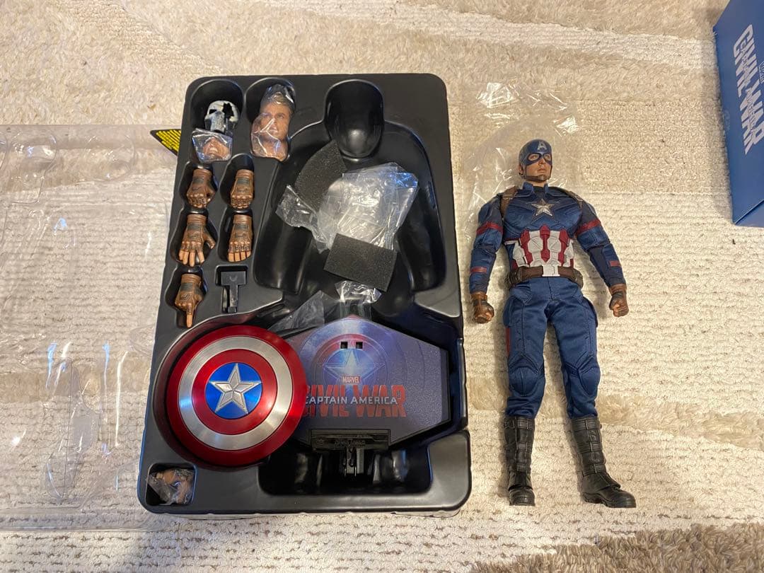 ホットトイズ キャプテンアメリカ シビルウォー 3体セット