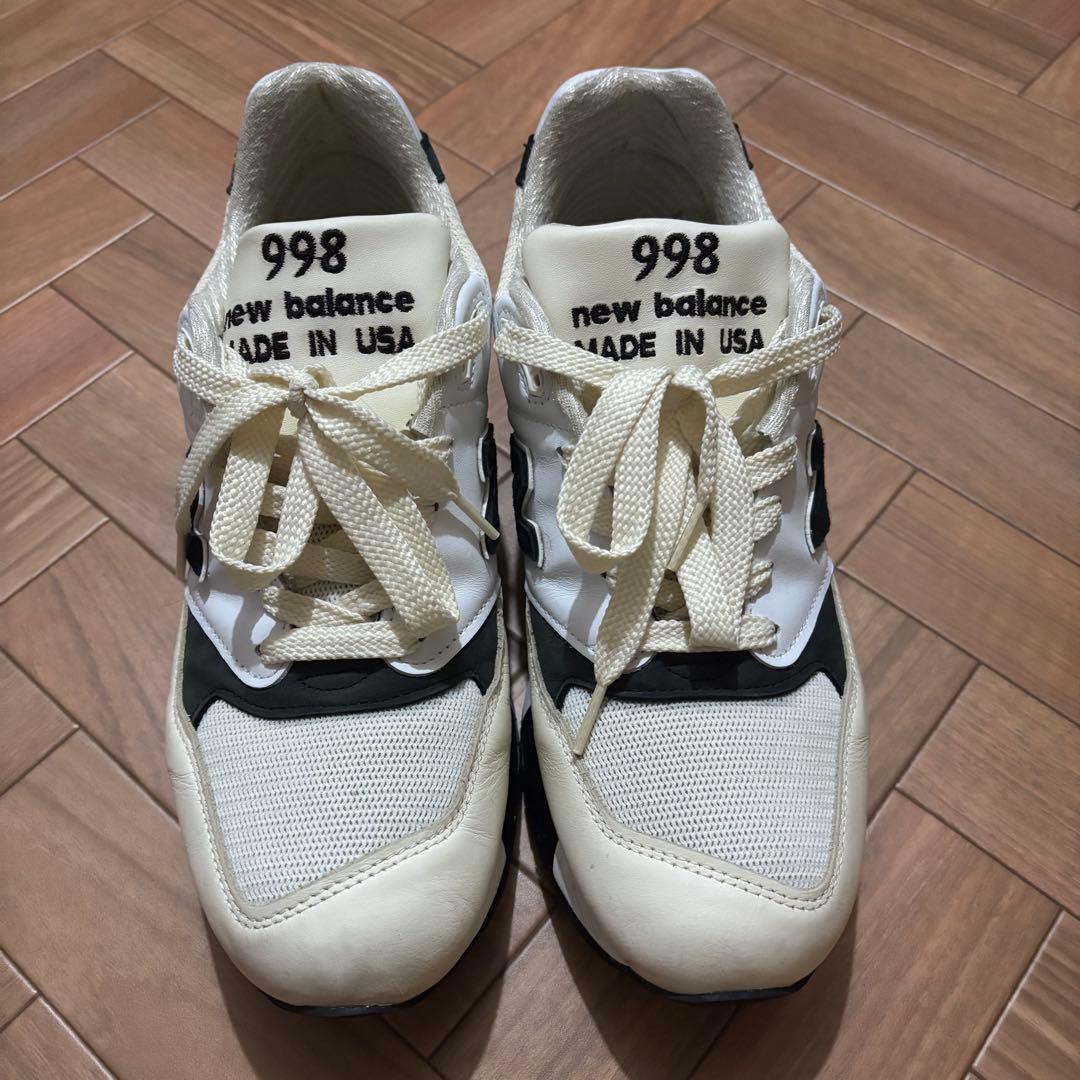 New Balance ニューバランス 998 白 黒 ホワイト ブラック 998シリーズ NEW BALANCE U998TI WHITE BLACK MADE IN USA