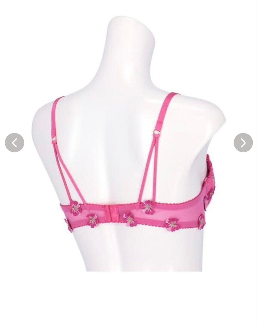 パーソナルフィットプラスブラパルファージュピンクブラジャーショーツ