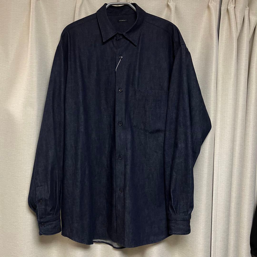 ys様専用】COMOLI デニムコモリシャツ NAVY ネイビー サイズ2 - メルカリ