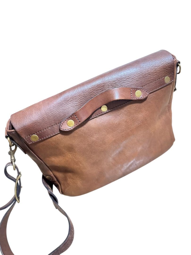 VASCO U.S.MAIL ブラウンレザー ポストマン メールバッグ