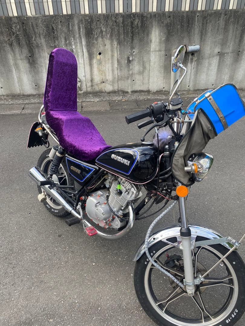 gn125 バリオス 三段シート 3段シート チンチラシート - メルカリ