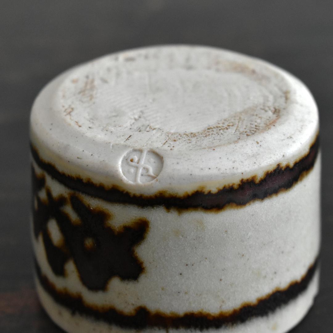 バーナード リーチ リーチポタリー 鉄絵エッグカップ イギリス セント