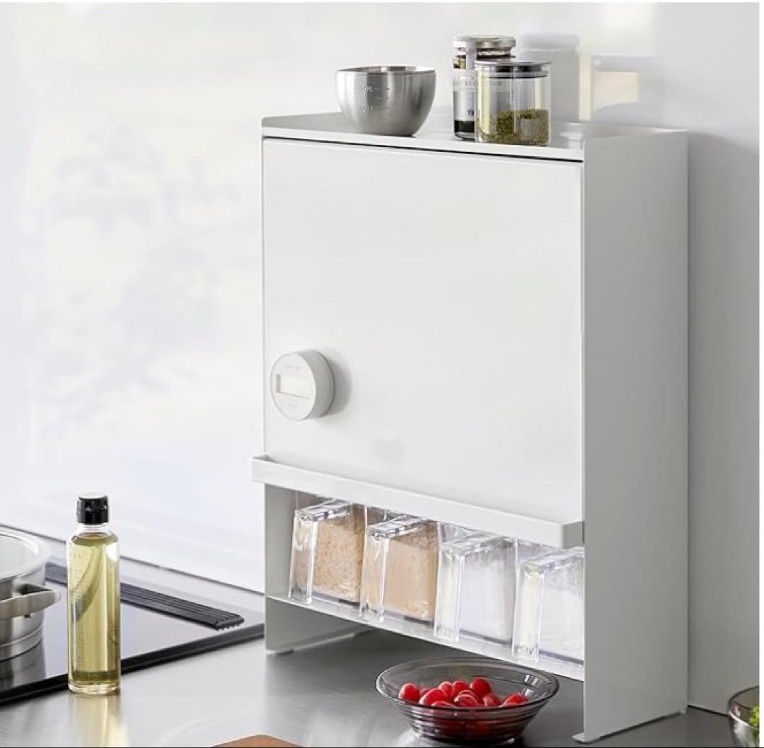 山崎実業 前が開く 隠せる調味料ラック タワー tower　ホワイト 楽天市場】[ 前が開く 隠せる調味料ラック タワー ] 山崎実業 公式