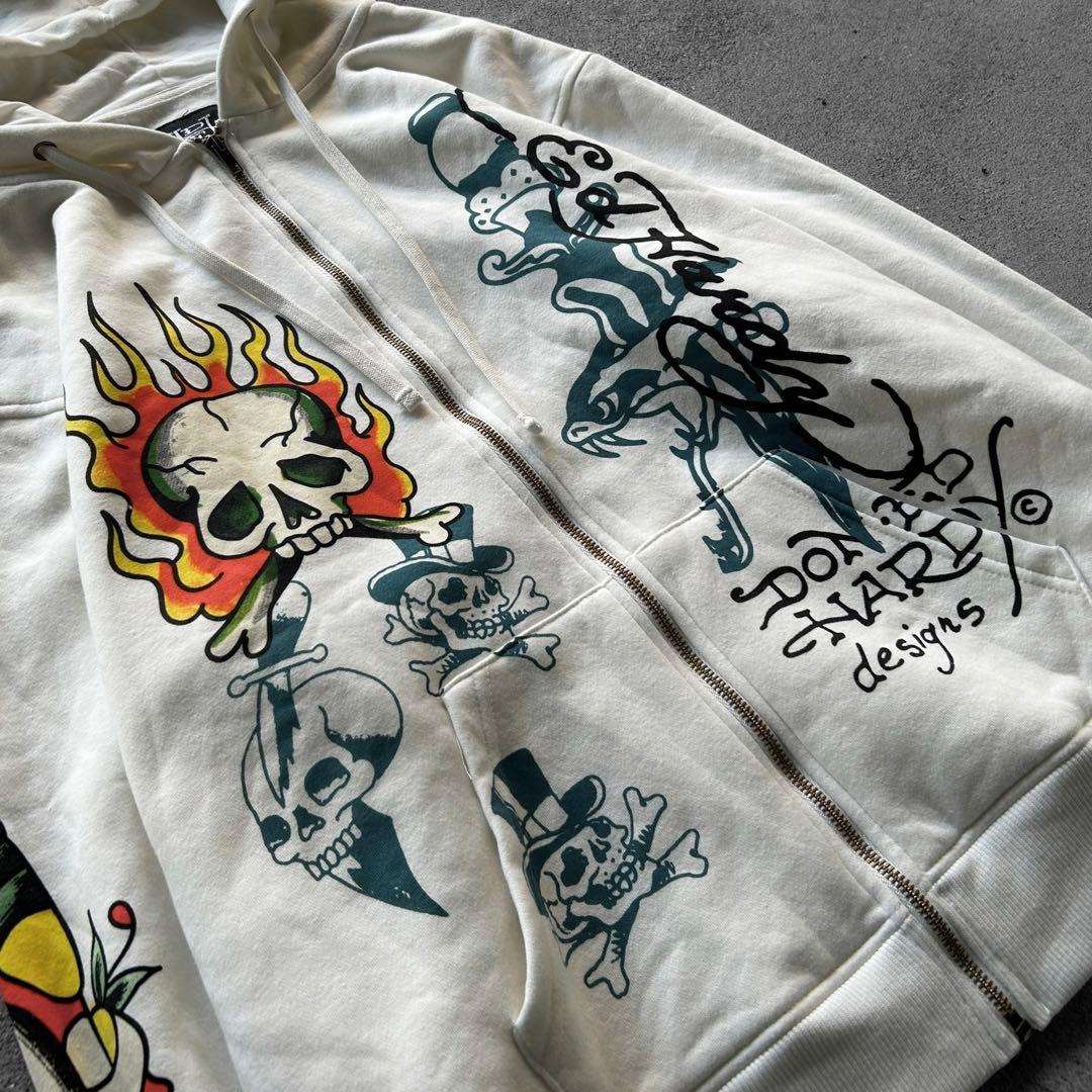 00's Archive Ed Hardy スカル ジップパーカー アーカイブ