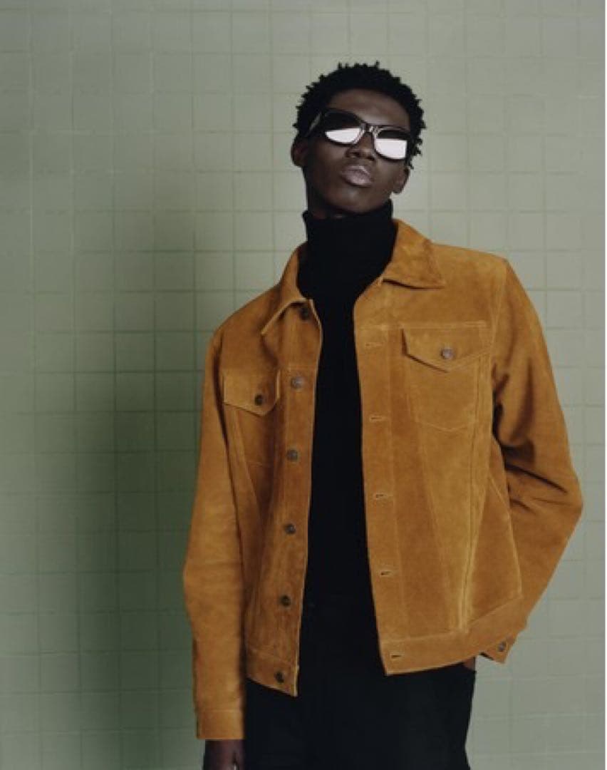 zara origins スエード レザー ジャケットL XL ザラ - メルカリ