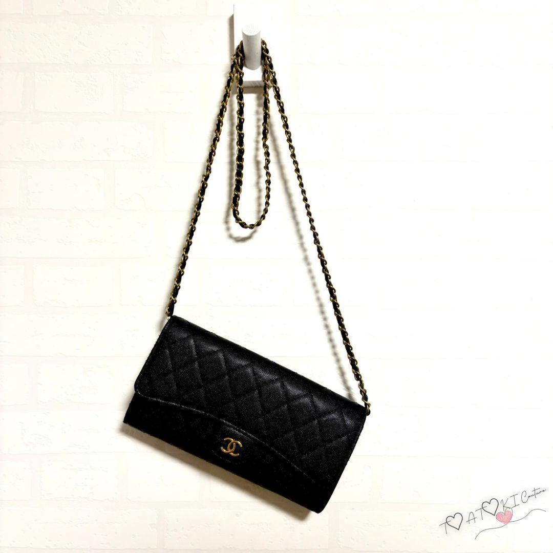 大人気✨️❤CHANEL❤チェーンウォレット ブラック 正規非売品