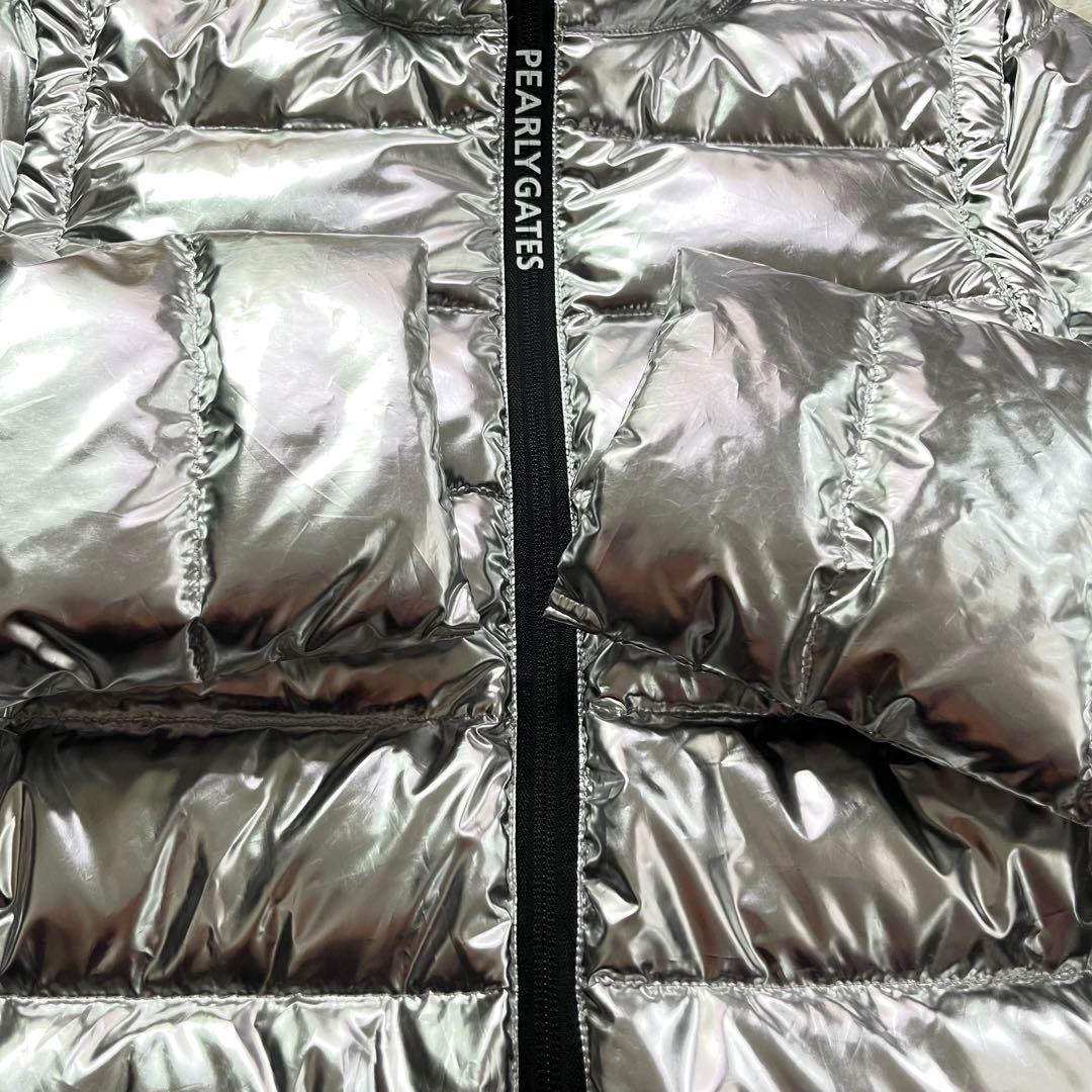 希少】パーリーゲイツ プラチナダウンブルゾン ベスト 2way シルバー 4