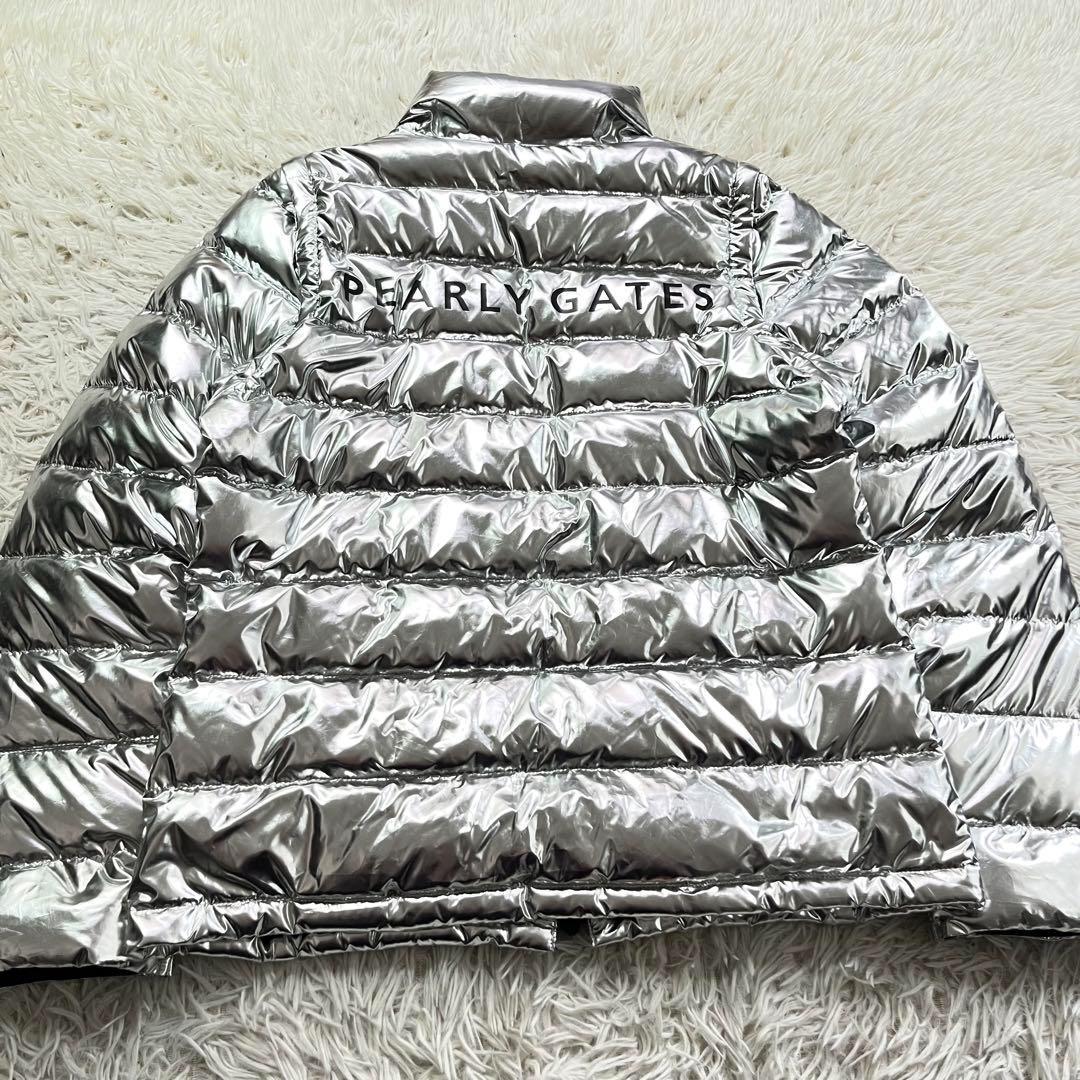 希少】パーリーゲイツ プラチナダウンブルゾン ベスト 2way シルバー 4