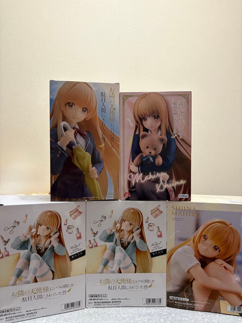 椎名真昼 プライズフィギュア 5点