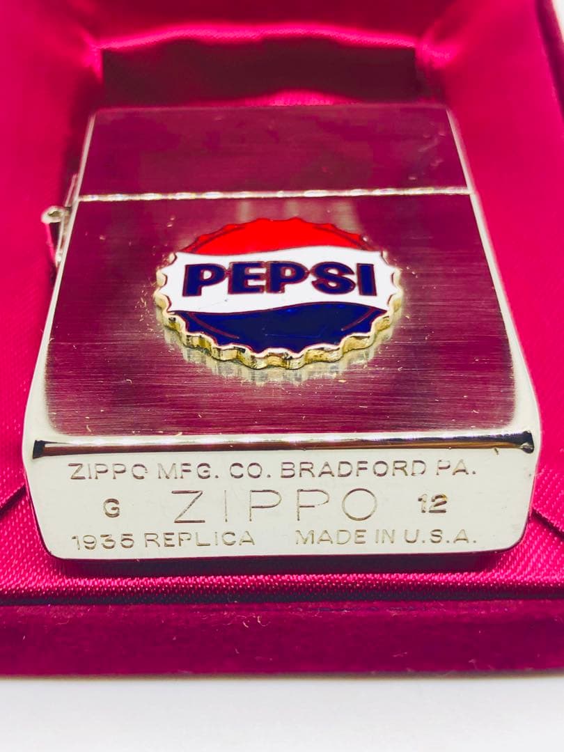 ペプシ＊エナメル七宝＊ビンテージ1935sモデルタイプ角型＊zippo®︎