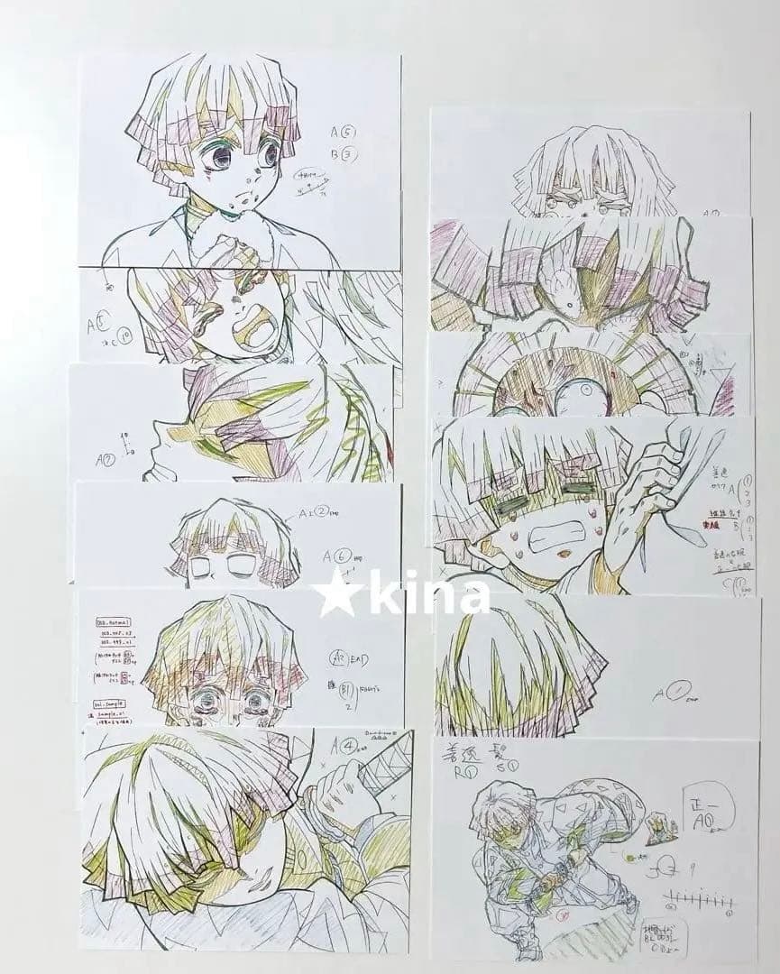 鬼滅の刃　ufotable 我妻善逸　ポストカードセット