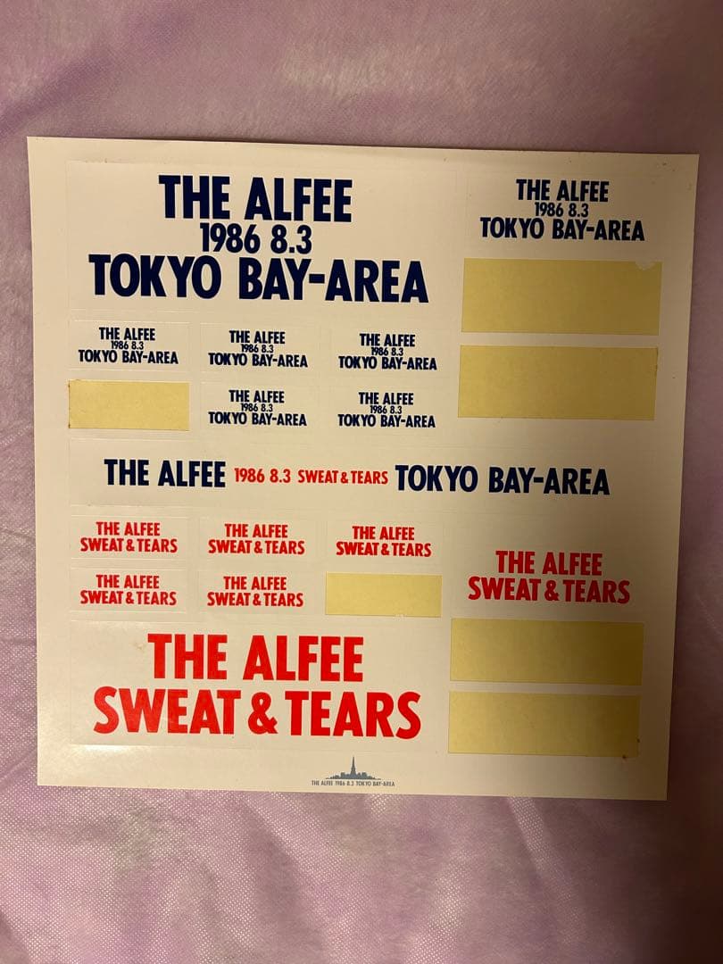 THE ALFEE TOKYO BAY-AREA ベイエリア セット - メルカリ