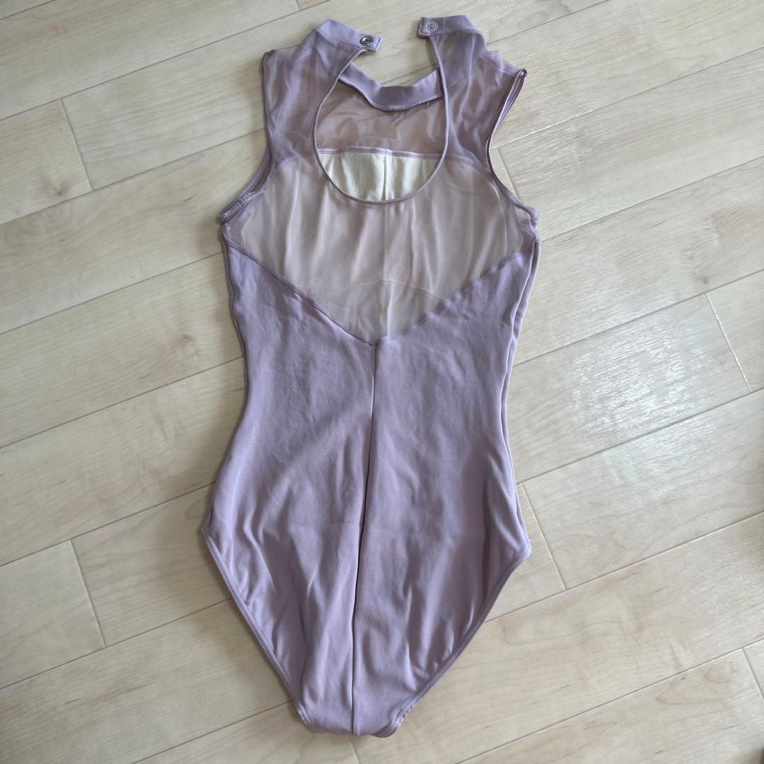 Chacott チャコット バレエ レオタード 紫 ピンク ハイネック メッシュ